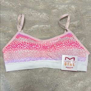 Maidenform Girl Pink and White Bralette